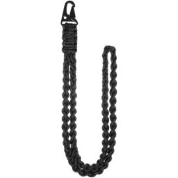 INF Porte-clés multifonctionnel en paracorde tissé à la main Le noir