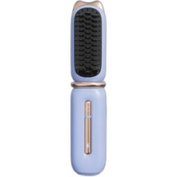 INF Brosse Lissante Sans Fil Cat Paw avec Écran LCD, 4 Niveaux de Chaleur - Double Usage Lissage et Bouclage Bleu