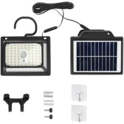 INF Lampe Solaire à Clip Séparée 190 LED - Lumière Chaude, Détecteur de Mouvement, Éclairage Extérieur Étanche