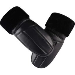 INF Gants de cyclisme d'hiver noirs pour hommes - Thermiques, imperméables, coupe-vent et compatibles avec les écrans tactiles