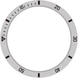 INF Cadran Argenté & Noir - 45mm - Anneau de Temps à Échelle de Vitesse Compatible avec Samsung Galaxy Watch 5 Pro