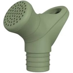 INF Tête de douche en silicone - Pulvérisateur doux portable pour bouteille d'eau, accessoire de douche de voyage avec poignée Vert