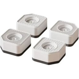 INF Pads Antidérapants pour Machine à Laver et Réfrigérateur - Réhaussement et Réduction des Vibrations (Lot de 4) Blanc