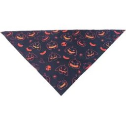 INF Bandana Triangle pour Animaux de Compagnie - Motifs d'Halloween Festifs et Confortables rouge+noir