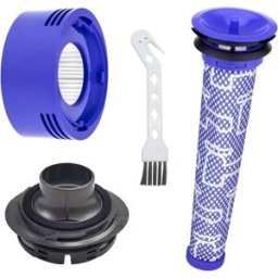 INF Kit capot moteur arrière et filtre compatible avec Dyson V7 V8 - Ensemble de remplacement ABS 4 pièces