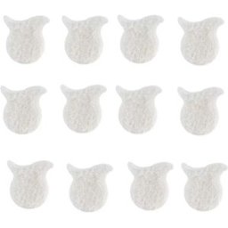 INF Lot de 12 tampons anti-peluches pour lave-linge - Tampons adhésifs coton + polyuréthane pour éliminer peluches et poils