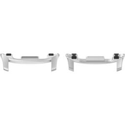INF Connecteurs Anti-Oscillation pour Samsung Watch 8/8 Classic (Embouts en Acier avec Inserts en Caoutchouc) - Lot de 2 Gris Argenté 22 mm
