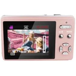 INF Appareil Photo Numérique Rose 48MP, Zoom 16x, Caméra de Voyage Portable