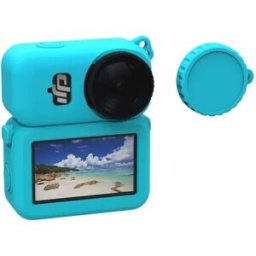 INF Étui de protection en silicone compatible avec DJI Osmo Nano Action Camera - Anti-chute, anti-poussière Bleu