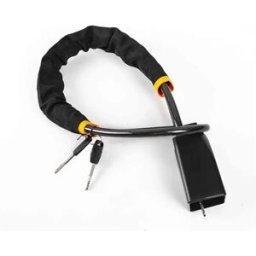 INF Antivol de Volant de Voiture Robuste avec Câble en Acier et Boucle de Ceinture de Sécurité - Sécurité Universelle Le noir