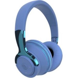INF Casque Bluetooth circum-aural avec haut-parleurs 40mm, éclairage RGB respirant et 24 heures de lecture - compatible avec Bleu