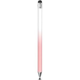 INF Stylet double pointe 201K : silicone et disque transparent, compatible avec les appareils à écran tactile