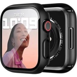 INF Boîtier de protection noir compatible avec Apple Watch 42mm (10ème génération)