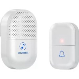 INF Sonnette Vidéo Sans Fil HD Étanche Blanche avec Audio Bidirectionnel et Vision Nocturne