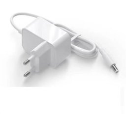 INF Adaptateur secteur AC-DC 12V 1A prise EU 5.5x2.5mm – Boîtier PC ignifuge V0 compact avec câble 150cm Blanc