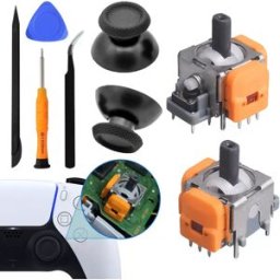 INF Kit de remplacement du joystick du capteur à effet Hall du contrôleur PS5 model 1