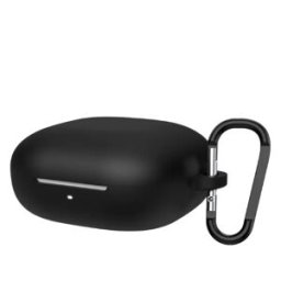 INF Étui de protection en silicone compatible avec les écouteurs Bluetooth Honor Earbuds X9 - Antichoc, Protection complète Le noir