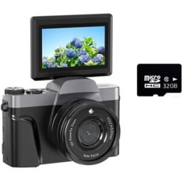 INF Appareil Photo Numérique HD avec Écran Rabattable et Carte Mémoire 32 Go - Idéal pour la Maison