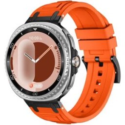 INF Bracelet en Silicone Orange Compatible avec Samsung Galaxy Watch8 - Sûr et Confortable