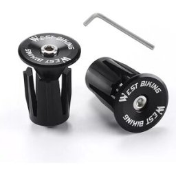 INF Embouts de Guidon de Vélo en Alliage d'Aluminium avec Clé Le noir