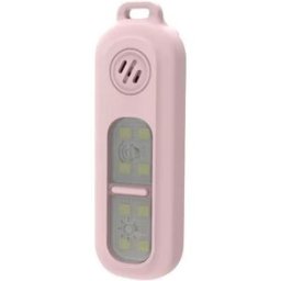 INF Alarme de sécurité personnelle portable : Alarme 130dB avec lumière stroboscopique LED rechargeable USB Rose