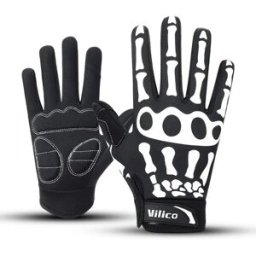 INF KuGu Gants de cyclisme à doigts complets, écran tactile, ultrafibre et tissu conducteur, néoprène, antidérapants et L