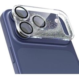 INF Protecteur d'objectif de caméra PC Compatible avec iPhone 17 Pro Max - Anti-rayures, Protection contre les chutes Argent