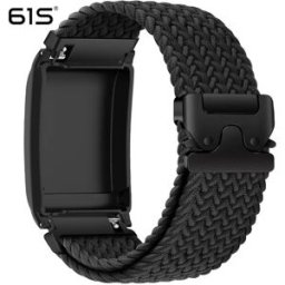 INF Bracelet Élastique Tressé avec Boucle de Parachute LifeOne compatible avec WHOOP - Respirant & Confortable Le noir