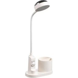 INF Lampe de Bureau Projecteur avec Porte-Stylo: Dégradé RGB, Luminosité Réglable Blanc
