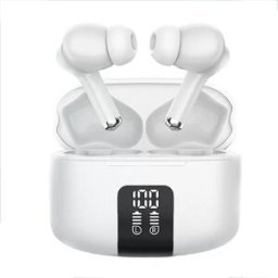 INF Écouteurs Bluetooth M48Pro Blanc : Suppression de Bruit ENC, Affichage Numérique Blanc