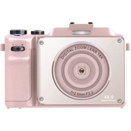 INF Appareil photo numérique 4K 48MP zoom numérique 18X/stabilisation/autofocus Rose