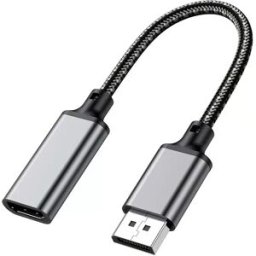 INF Câble adaptateur DP vers HDMI 4K 60Hz (0,2 m) - Connectez DisplayPort à HDMI