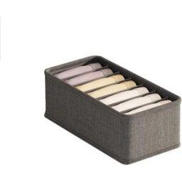 INF Ensemble de 3 Boîtes de Rangement Grises pour Sous-Vêtements - Organisateurs de Tiroirs pour Lingerie, Chaussettes et