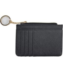 INF Porte-cartes mince avec porte-clés Le noir