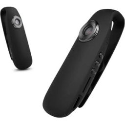 INF Caméra clip pour vélo noire - 1080P Full HD, enregistrement en boucle, charge pendant l'enregistrement, angle 90°, batterie