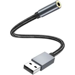 INF Adaptateur audio USB-A vers prise jack 3,5 mm