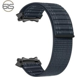 INF Bracelet de remplacement en nylon tissé compatible avec Amazfit T-Rex3 - Respirant, Élastique, Réglable Bleu foncé
