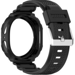 INF Bracelet Connecté en TPU Noir Compatible avec Samsung Galaxy Watch8 40mm