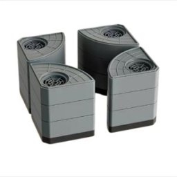 INF Lot de 4 Tampons pour Machine à Laver (trois couches) - Pieds d'appareil antidérapants et imperméables en plastique