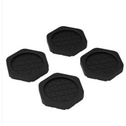 INF Pads Anti-Vibration pour Machine à Laver - Pack de 4 Le noir