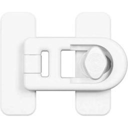 INF Lot de 6 Verrous Adhésifs pour Réfrigérateur - Installation Facile & Sécurité Enfant Blanc