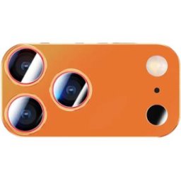 INF Protection d'objectif d'appareil photo en verre trempé mat compatible avec iPhone 14 Pro/15 Pro/16 Pro