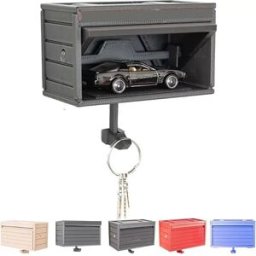 INF Porte-clés de garage avec porte ouvrante Gris