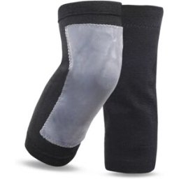 INF Genouillères chauffantes en bambou pour la course à pied hivernale Le noir