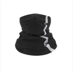INF Cache-Cou Coupe-Vent Réfléchissant - Couvre-Visage Thermique en Polaire pour Hiver Le noir
