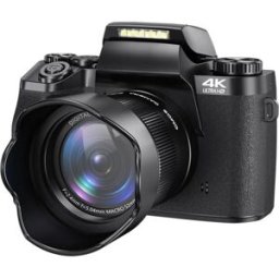 INF Appareil photo reflex plein format d'entrée de gamme 64MP, enregistrement 4K, écran tactile 4.0 inch, Wi-Fi intégré et