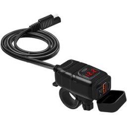 INF Chargeur rapide USB-C / USB pour voiture et moto