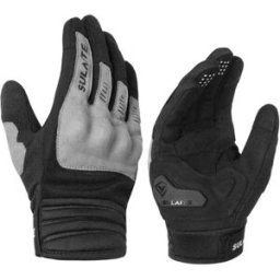 INF Gants de moto respirants avec maille, coque PVC aux articulations et compatibilité écran tactile Gris