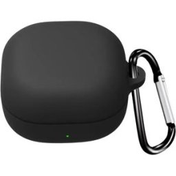 INF Étui de protection en silicone compatible avec les écouteurs Bluetooth Samsung Buds Core - Antichoc et anti-poussière Le noir