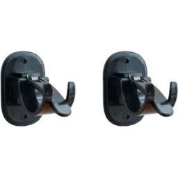 INF Supports de tringle à rideau invisibles et solides (pack de 2) Le noir